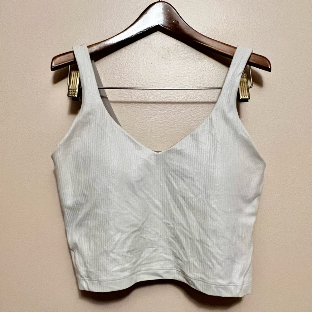 Lululemon Athletica White Crop Top